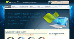 Desktop Screenshot of exponentcms.org